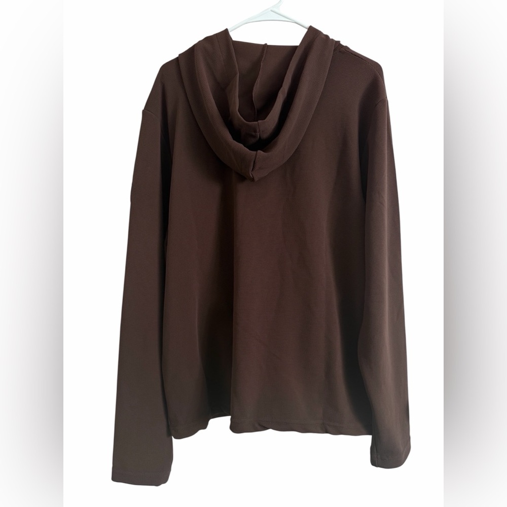 Spyder Men's Dark Brown Loungewear Hoodie - Picture 2 of 5